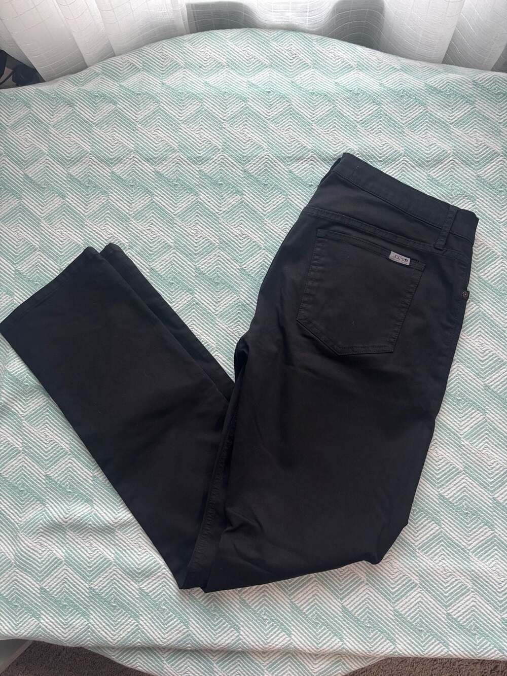 Joe's Jeans Men's Black Stretch Cotton Blend Casual Trousers, Size 32